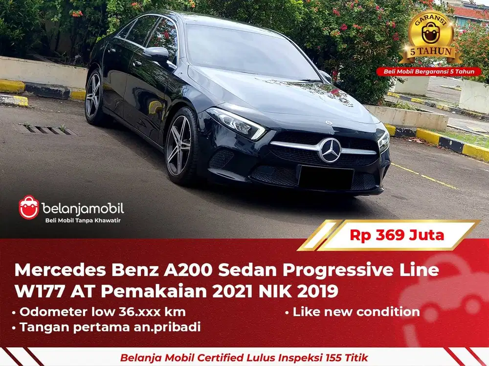 [ GARANSI 5TH ] Mercedes Benz Mercy A200 A 200 Progressive 2019 2021