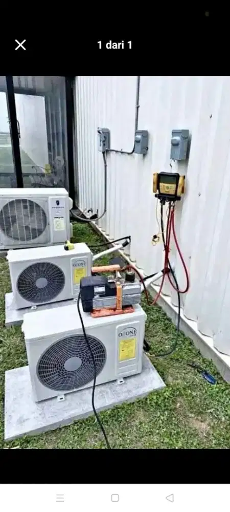 Jasa servis AC kulkas mesin cuci kompa air dll bergaransi