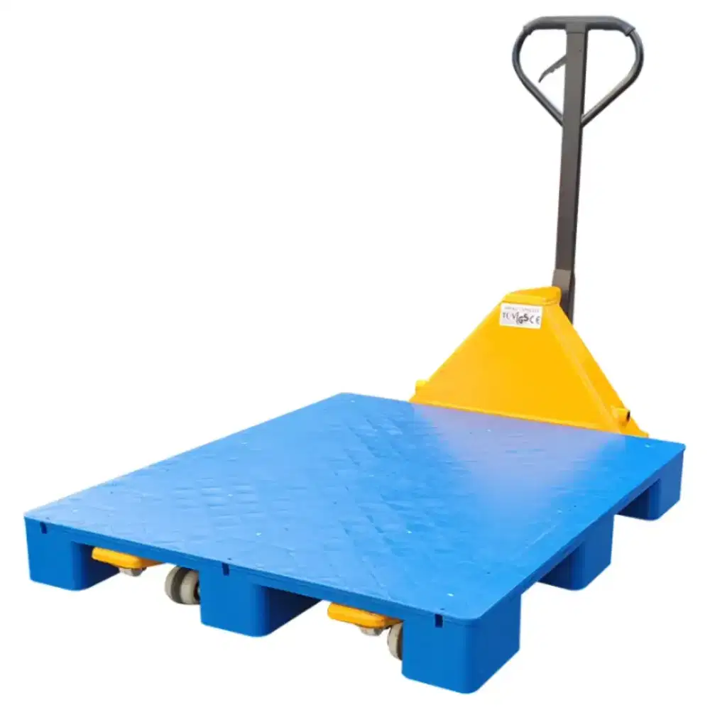 Palet plastik 120x100x12cm // pallet plastic flat & entry 4 ways