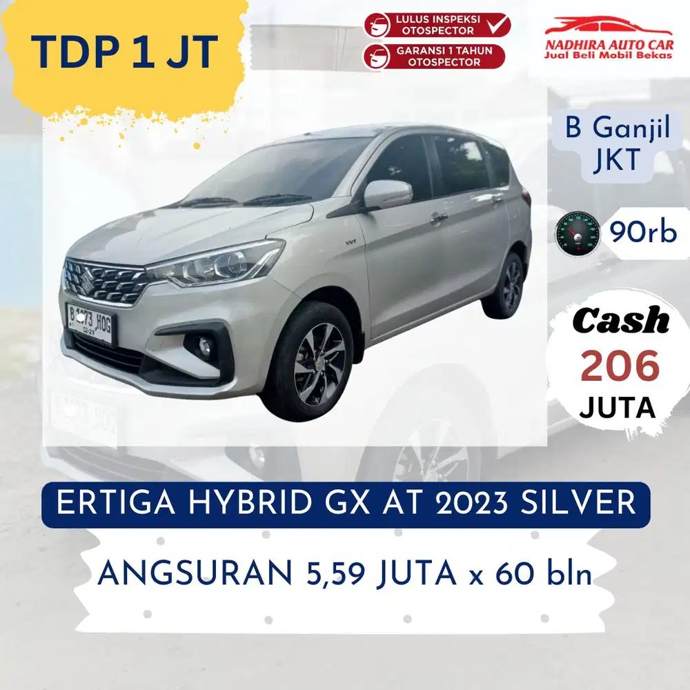 Promo Kredit DP 1 Juta Ertiga GX Hybrid AT 2023 Silver