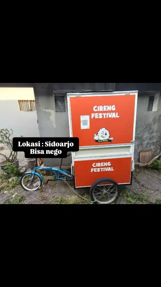 Rombong usaha bahan full aluminium anti karat