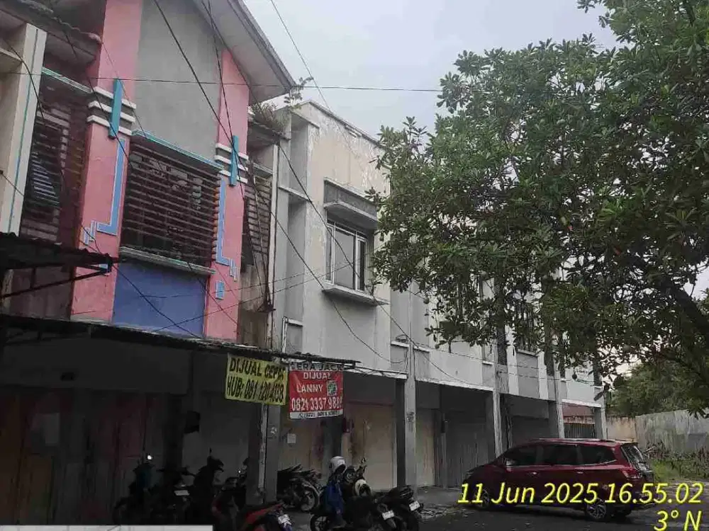 dijual aser lelang ruko taman holis strategis dan depan