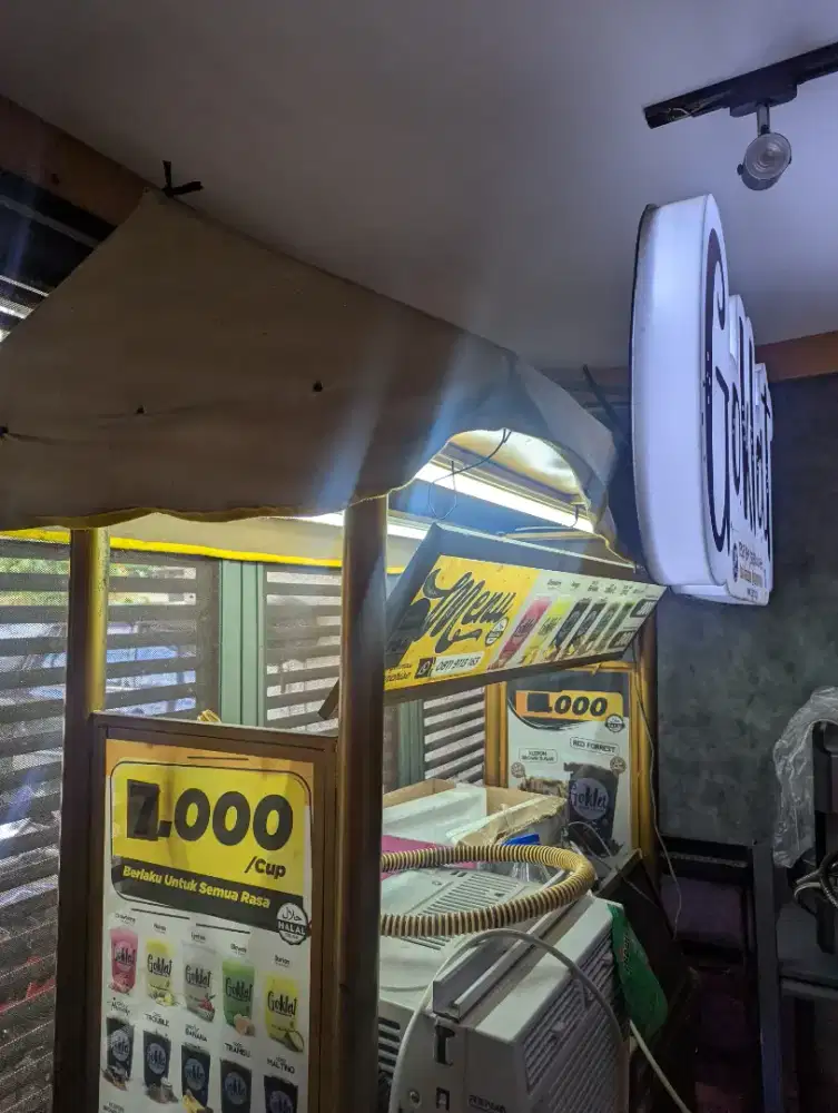 Booth gerobak goklat murah cepat