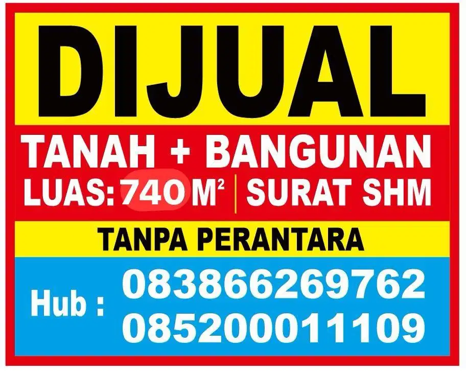 DIJUAL TANAH & BANGUNAN