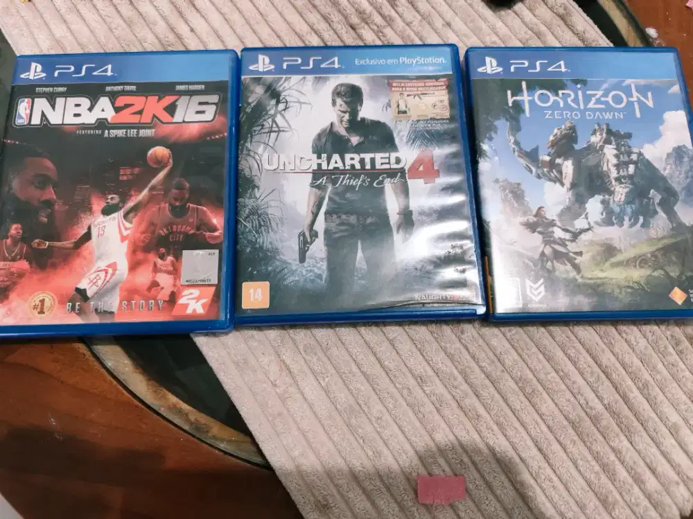 Dijual, games PS4 Uncharted 4, Horizon Zero Dawn, NBA2K16