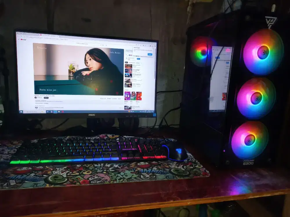 PC gaming fullset siap pakai