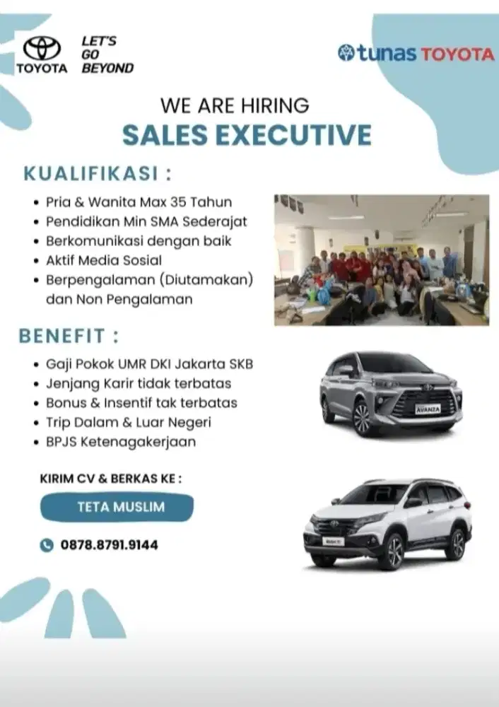 Lowongan Kerja Sales Toyota Jakarta Kota