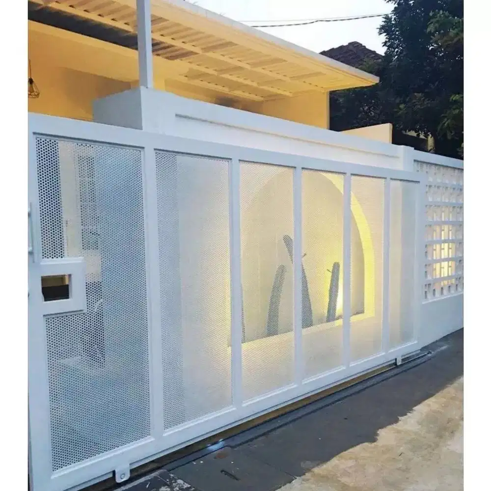 pagar rumah plat bolong hollo galvanis anti karat