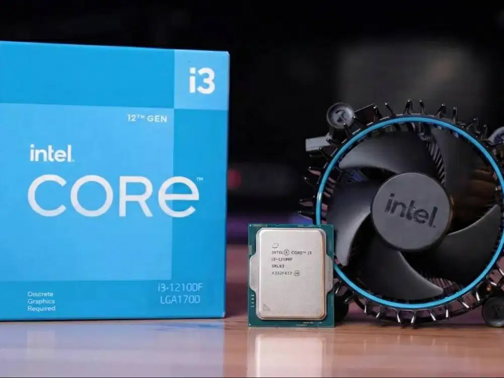 Intel Processor Core i3 12100F BOX HSF LGA 1700 95% Like New BONUS