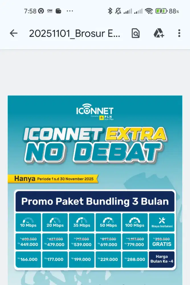 Iconnet indosat cbn oxygen internet jasa