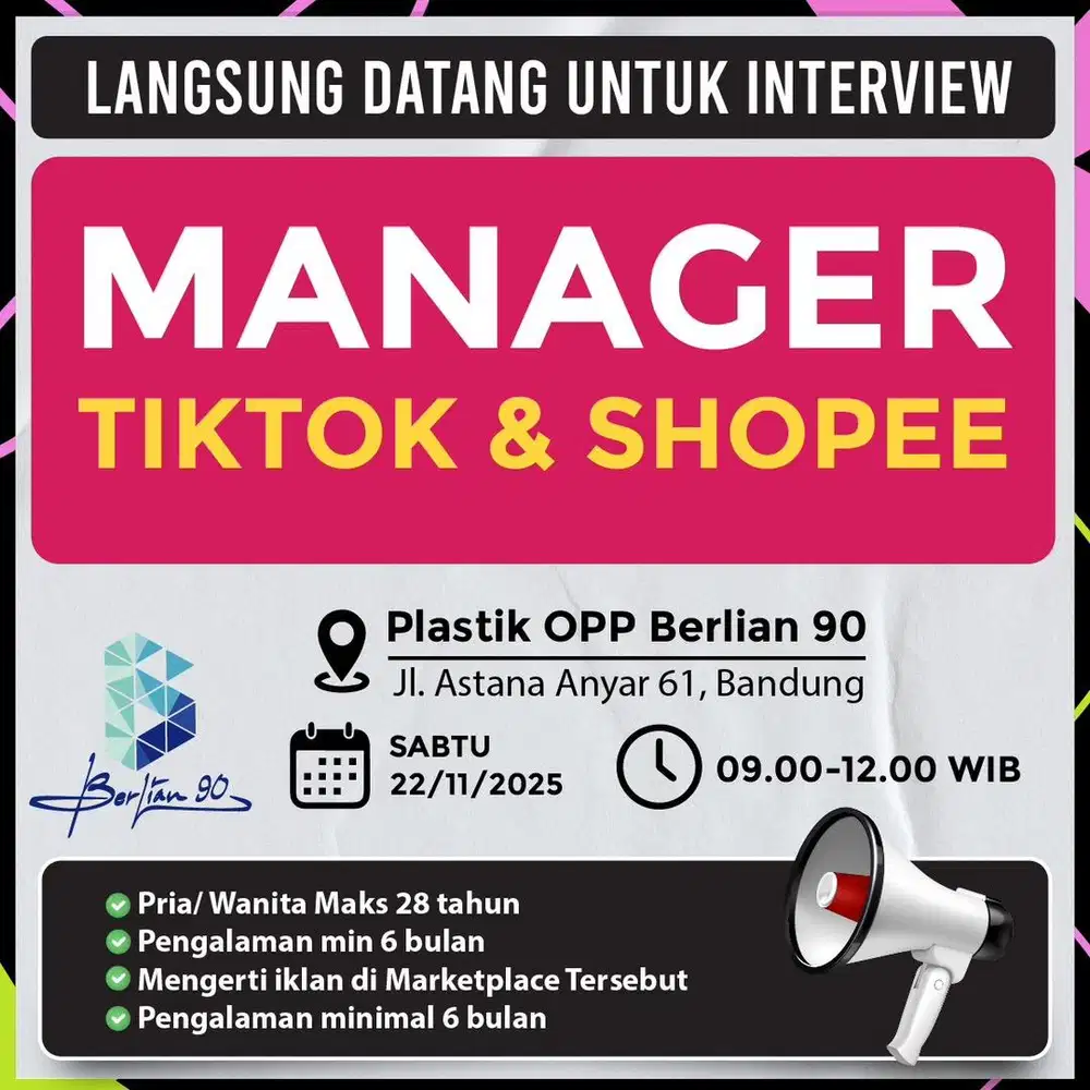 DATANG LANGSUNG UNTUK INTERVIEW