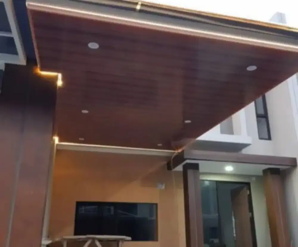 Kanopi atap alderon dobel