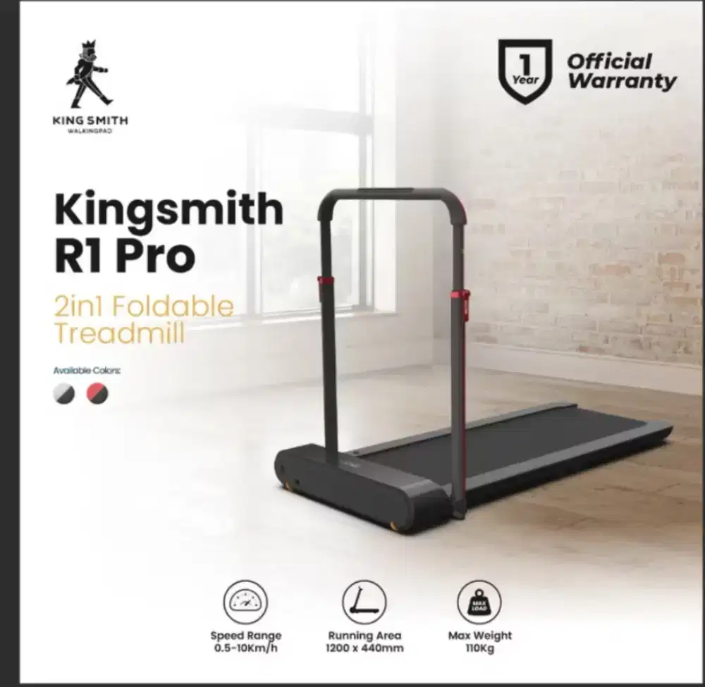 Murah alat treadmill merk kingsmit walking pad pro asli masih bagus