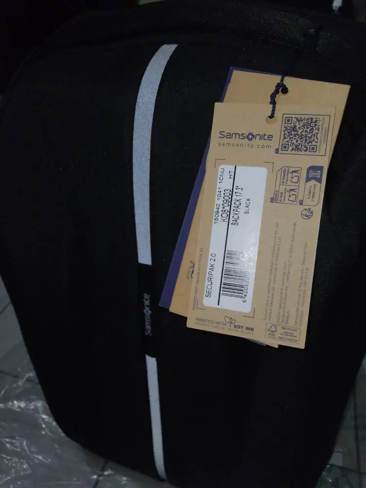Samsonite Securipak Ransel Ras Kerja Baru