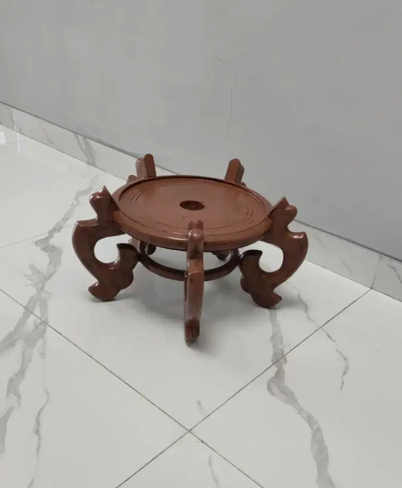 Tatakan Kayu (Jati Mahoni) untuk Keramik/Pot