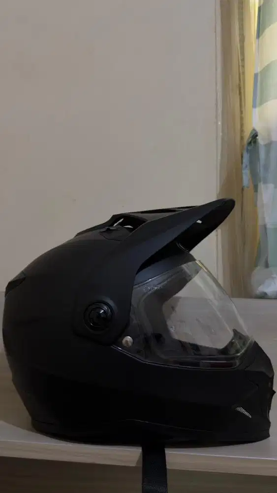 Jual Helm adventure touring HJC DS-X1 Matte Black + Box Lengkap Size L