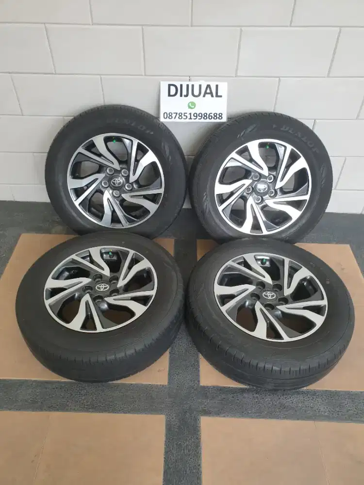 TerBARU 4 VELG R16 Ori INNOVA REBORN +BAN DUNLOP205/65R16TebalBUKTIKAN
