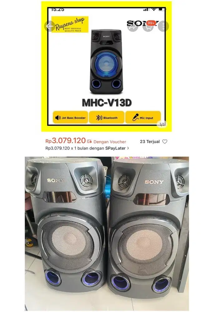 Dijual Speaker Bluetooth Sony