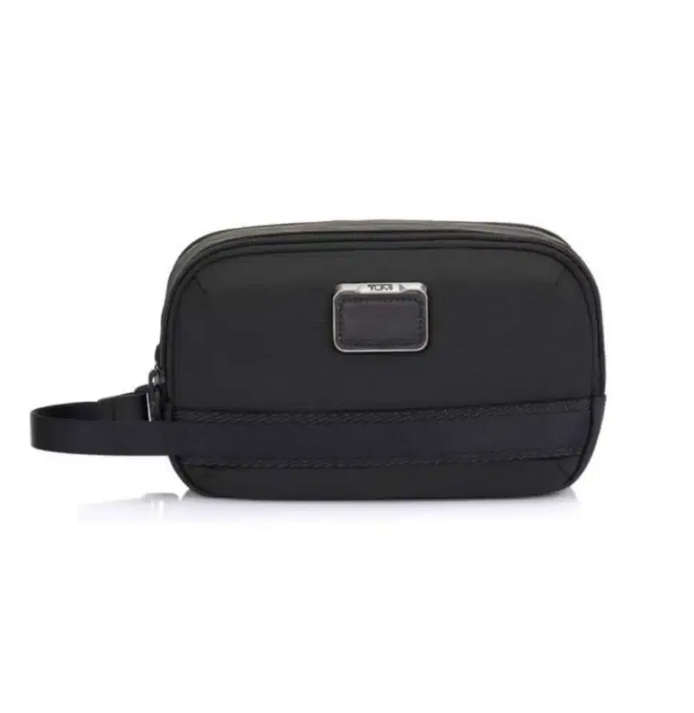 TUMI ALPHA BRAVO TASK TRAVEL KIT POUCH CLUTCH NAVY