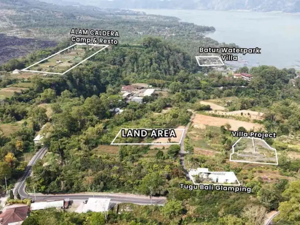 Tanah View Danau Dan Gunung Batur Di Kintamani Kedisan Bangli Dekat Songan Suasana Dingin