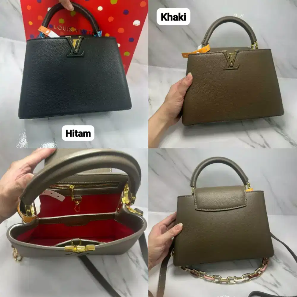 TAS LV CAPUCINES BB TAURILLON LEATHER