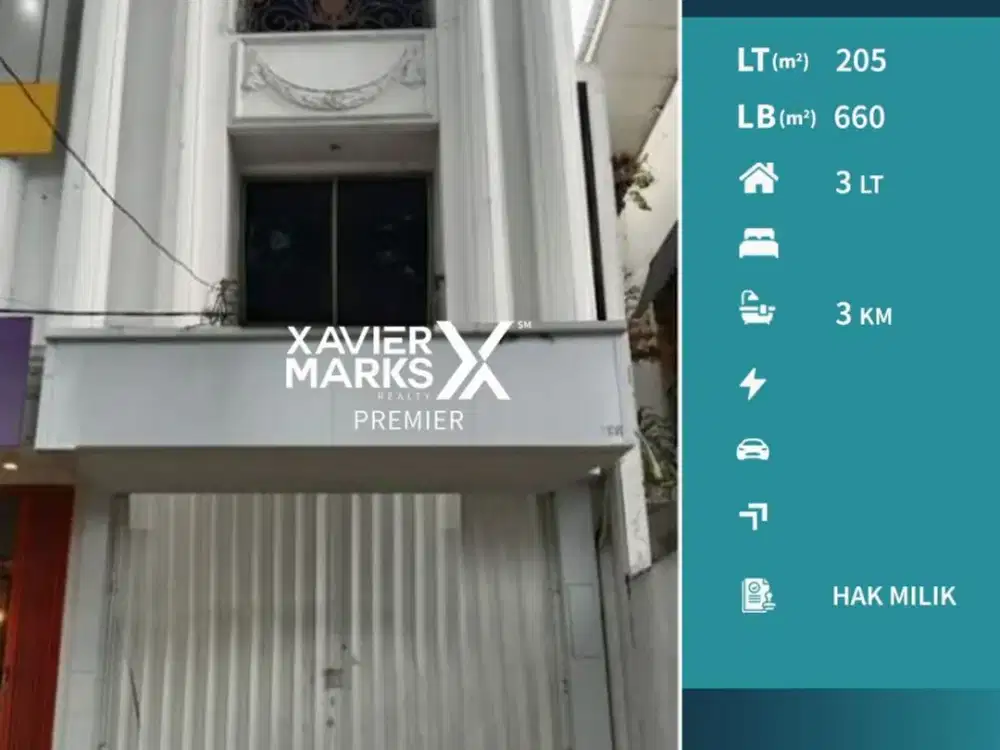 Disewakan Murah Ruko Strategis di Jl Letjend S Parman Blimbing Malang