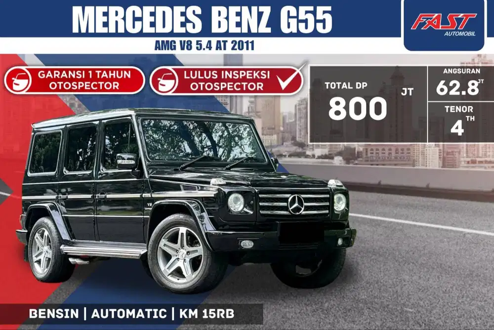 MERCEDES BENZ G 55 AMG V8 ANTIK 2011 LOW KM.15RB & PAJAK PANJANG #F2ST