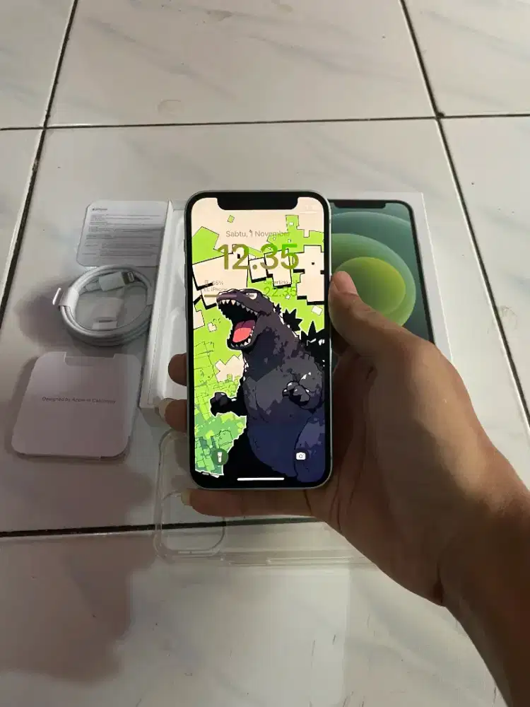 iPhone 12 Mini 64Gb Green All Operator, Fullset Mulus Nominus