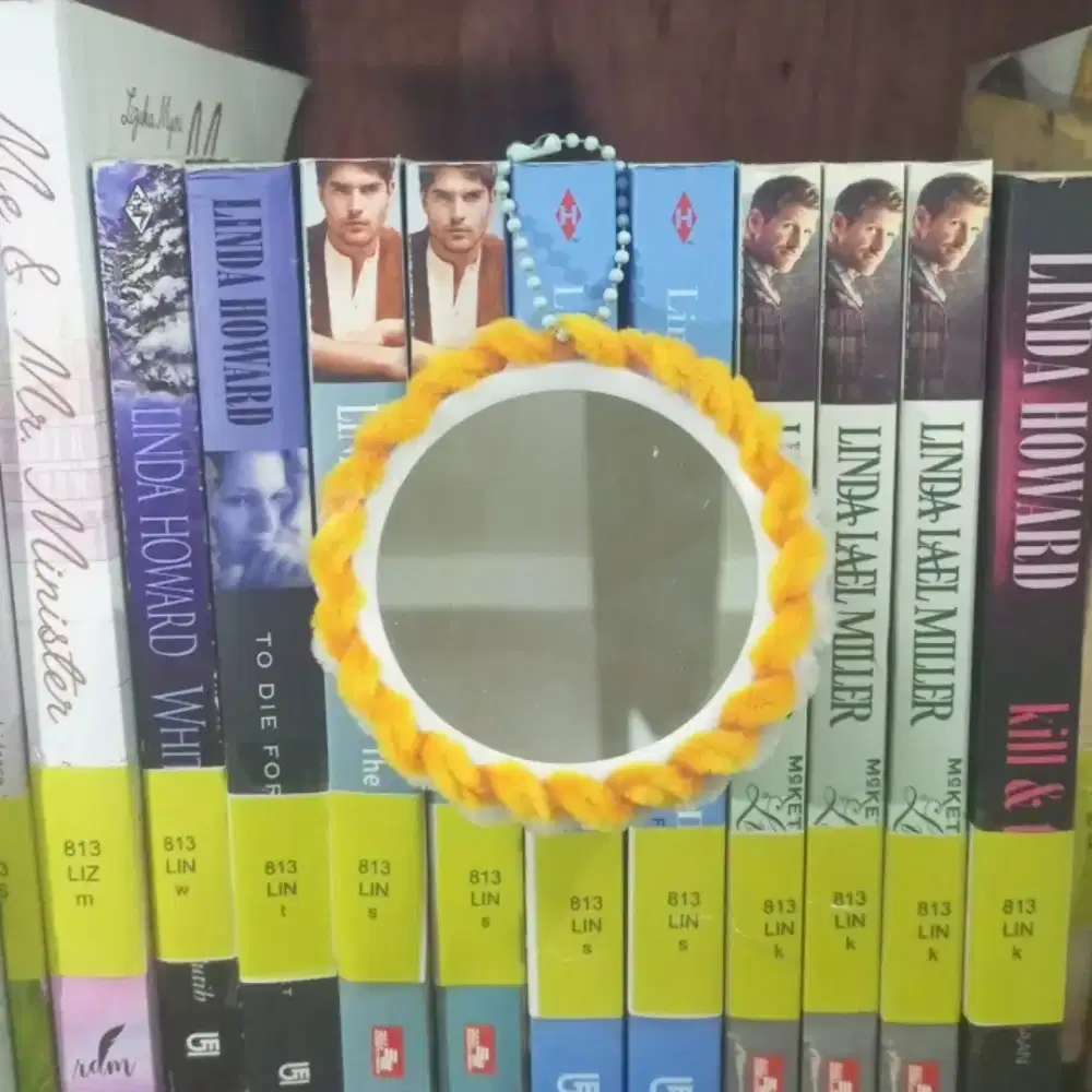 Recycle round wire mesh mirror