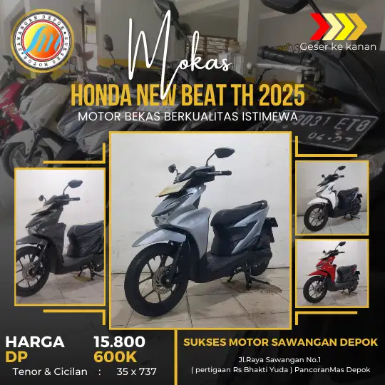 DP CICILAN RINGAN HONDA BEAT CBS DELUXE SMARTKEY TH 2025 BERGARANSI