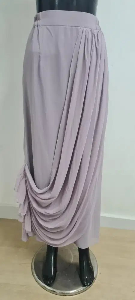Purple skirt drappery, rok premium, rok wanita premium