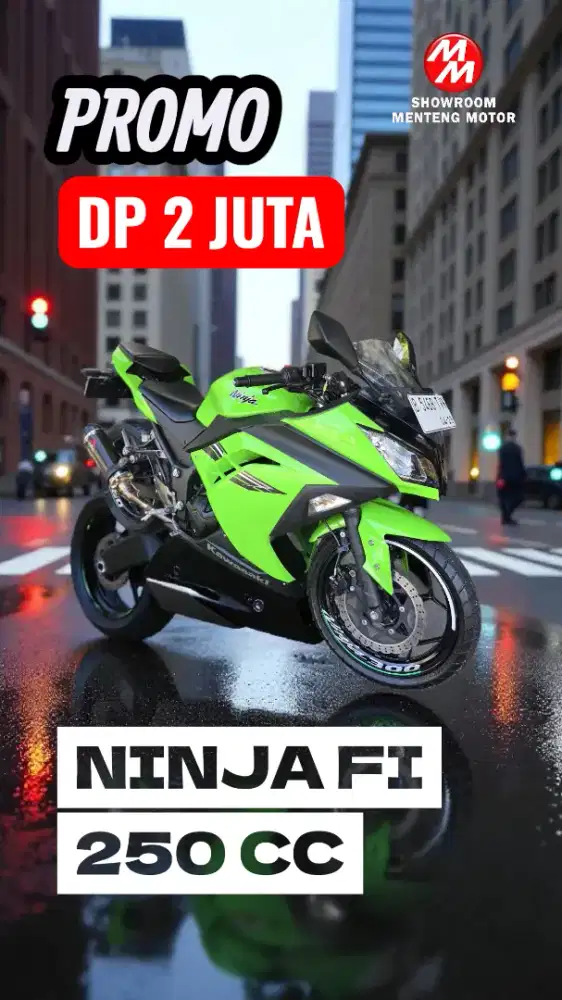NINJA FI 250 CC TH 2017, DP CUMA 1 JUTA