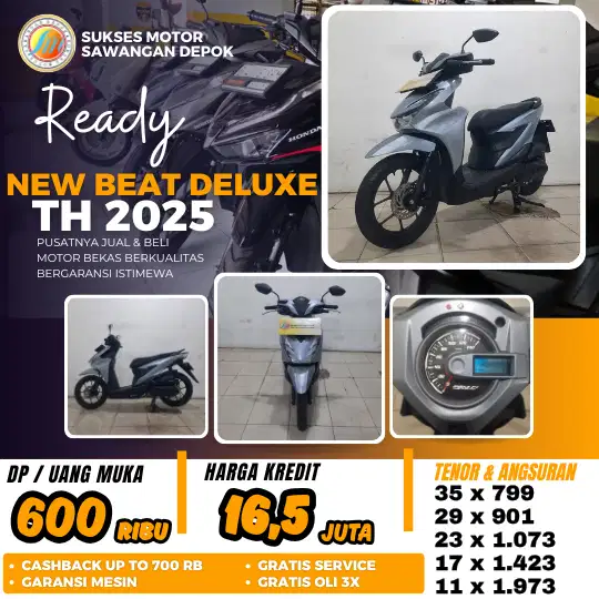 MULUS ISTIMEWA HONDA BEAT DELUXE DLX TH 2025 BISA CASH KREDIT GARANSI