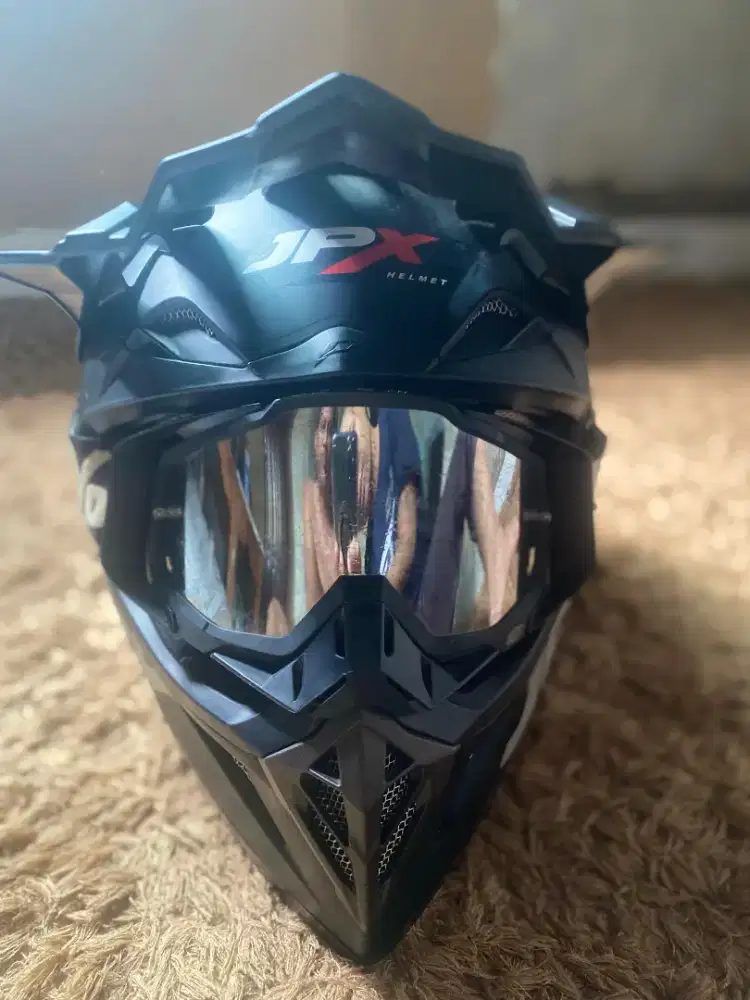 Helm JPX Cross Trail Hitam Doff (NEGO)