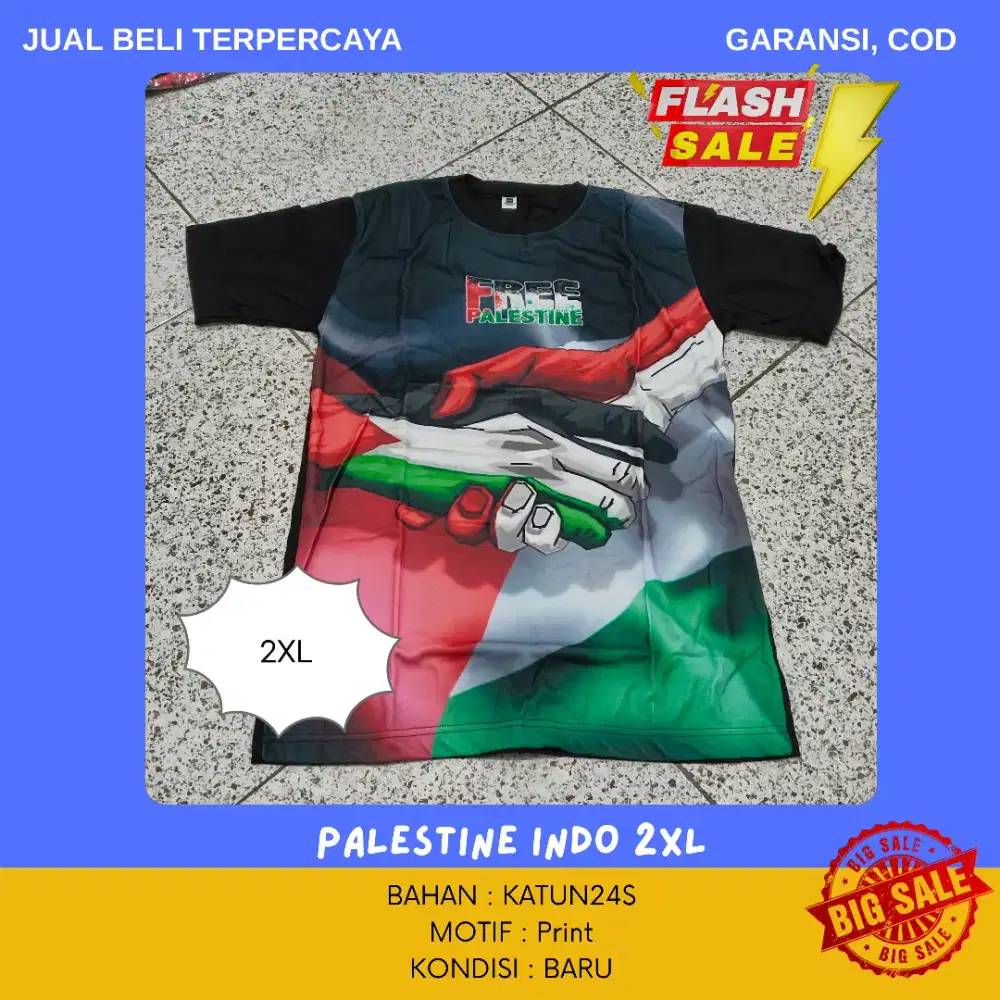 (BISA NEGO & COD) Kaos Palestina