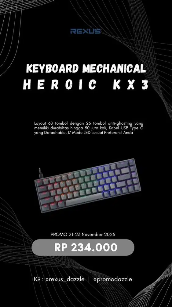 Rexus Heroic KX3