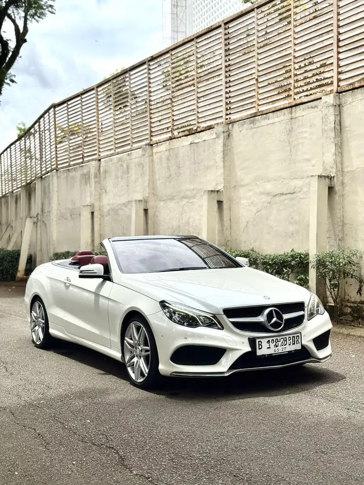 Mercy E250 Cabriolet 2013, LOW KM, Putih Mutiara, Harga CASH 760 Juta