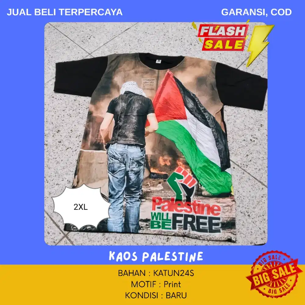 (BISA NEGO & COD) Kaos Palestina