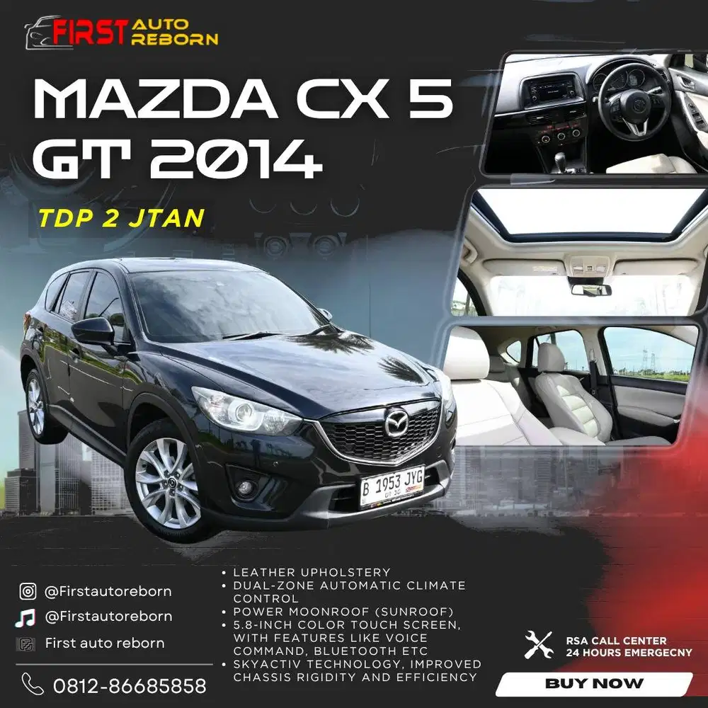 (TDP2jtan) Mazda CX-5 2.5 GT 2014 Black