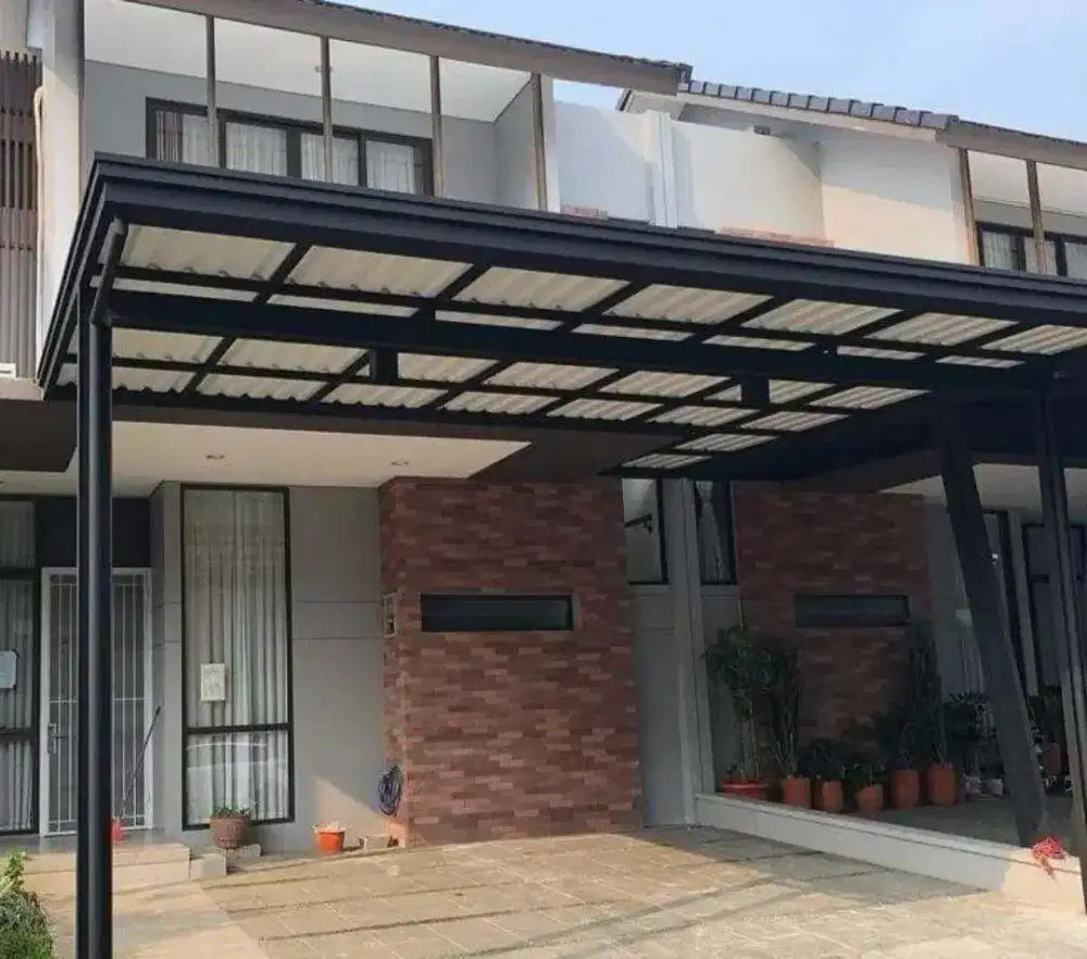 0000 kanopi atap upvc alderon twinwall double layer