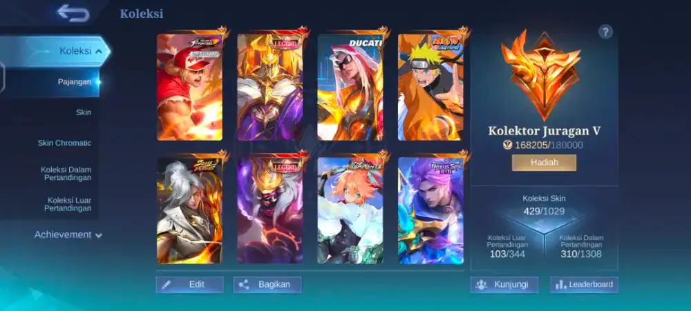 Akun Mobile Legend ML Juragan V Aman