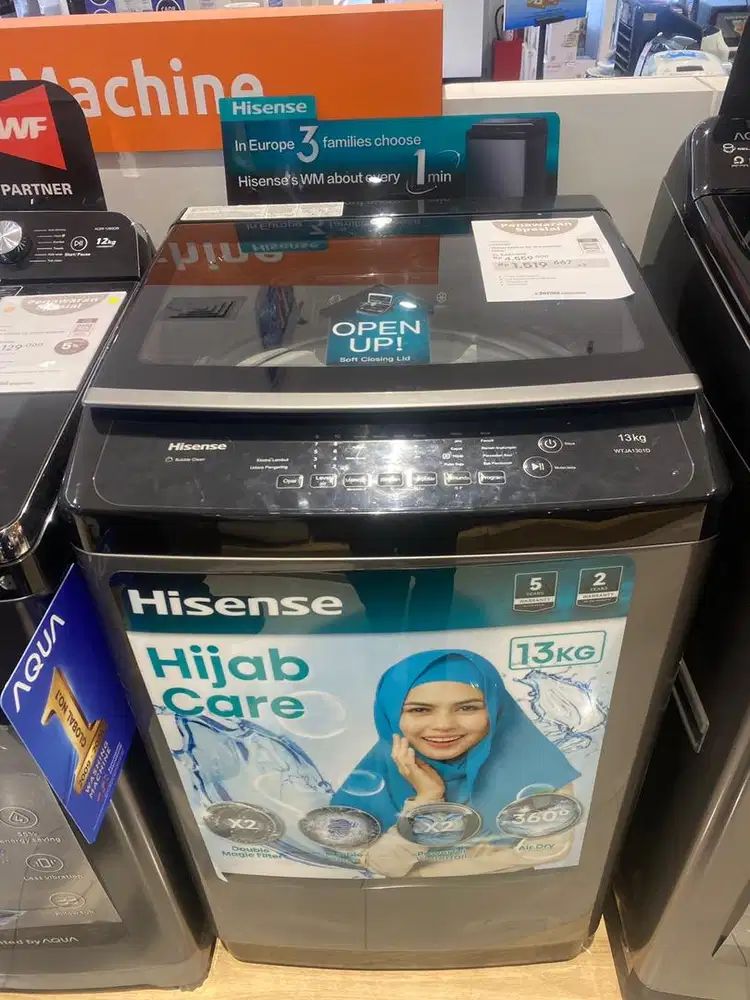 HISENSE TOP LOADINH MESIN CUCI 13kg