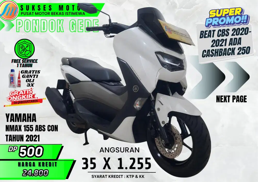 NMAX CONNECTED ABS TAHUN 2021 DP RINGAN ANGS MURAH PROSES CEPAT