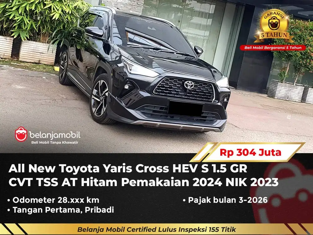 [ GARANSI 5TH ] Toyota Yaris Cross HEV S 1.5 GR CVT TSS AT 2023/2024
