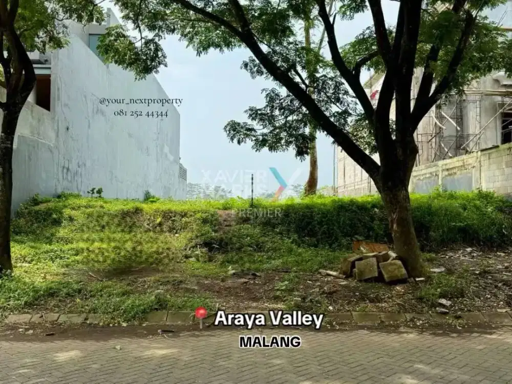 Tanah Kavling Long View Golf Plus Pegunungan Di Mainroad Araya Valley Malang