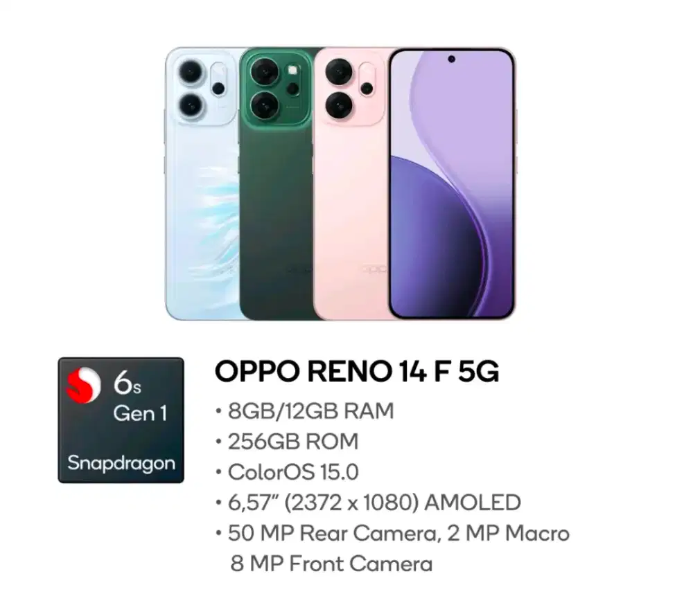 oppo Reno 14f seris