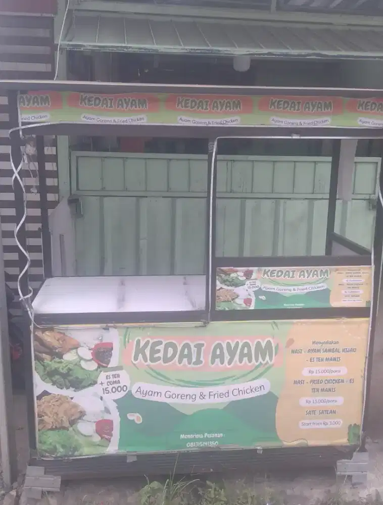 Dijual Gerobak + Perlengkapannya