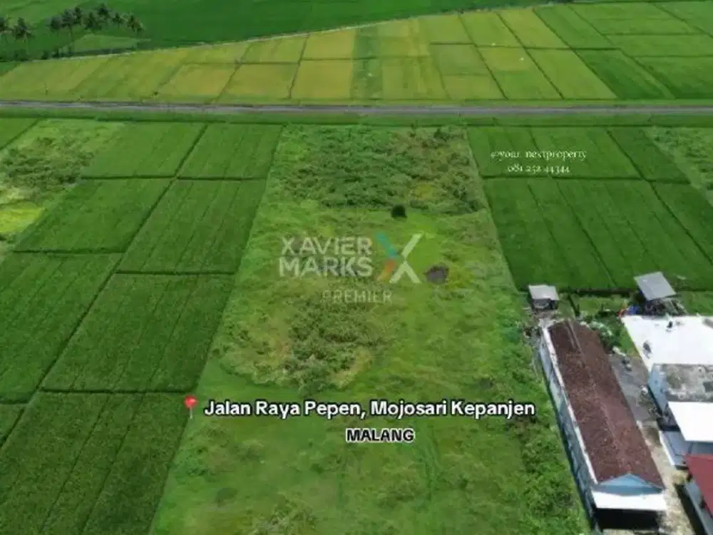 Tanah Luas Di Jalan Raya Pepen, Mojosari Kepanjen Kabupaten Malang