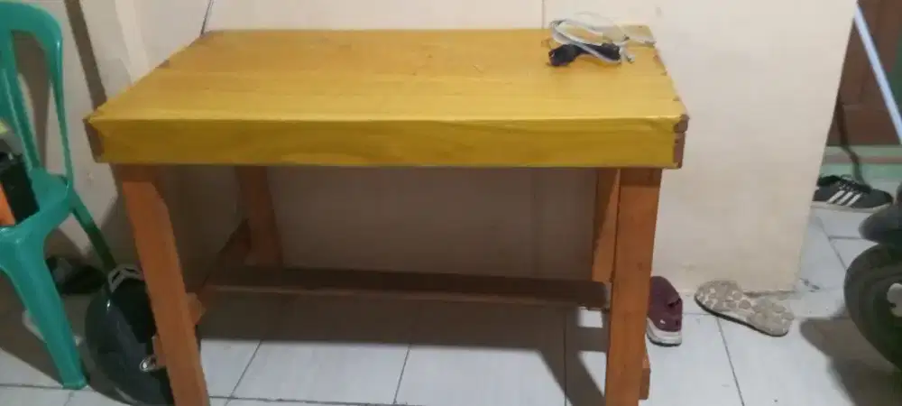 Meja kasir bangku panjang meja kursi 4 buat di warkop