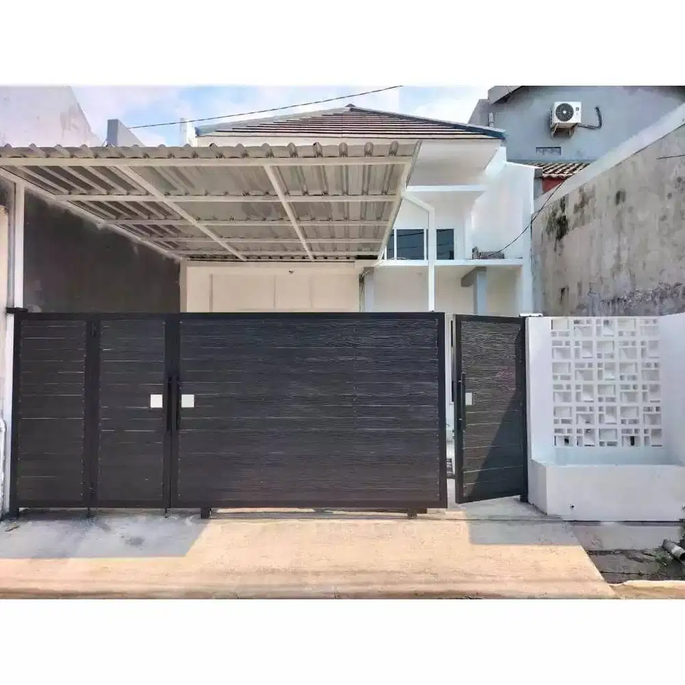 pagar rumah murah warana hitam geratis survei